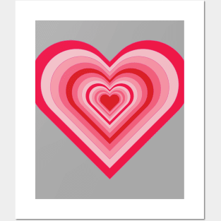 Falling in Love Valentine's Day Heart Pattern Posters and Art